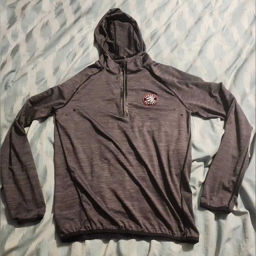 Toronto Raptors‎ Level wear 1/4 zip Lightweight Hoodie Men's Size Small